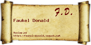 Faukel Donald névjegykártya